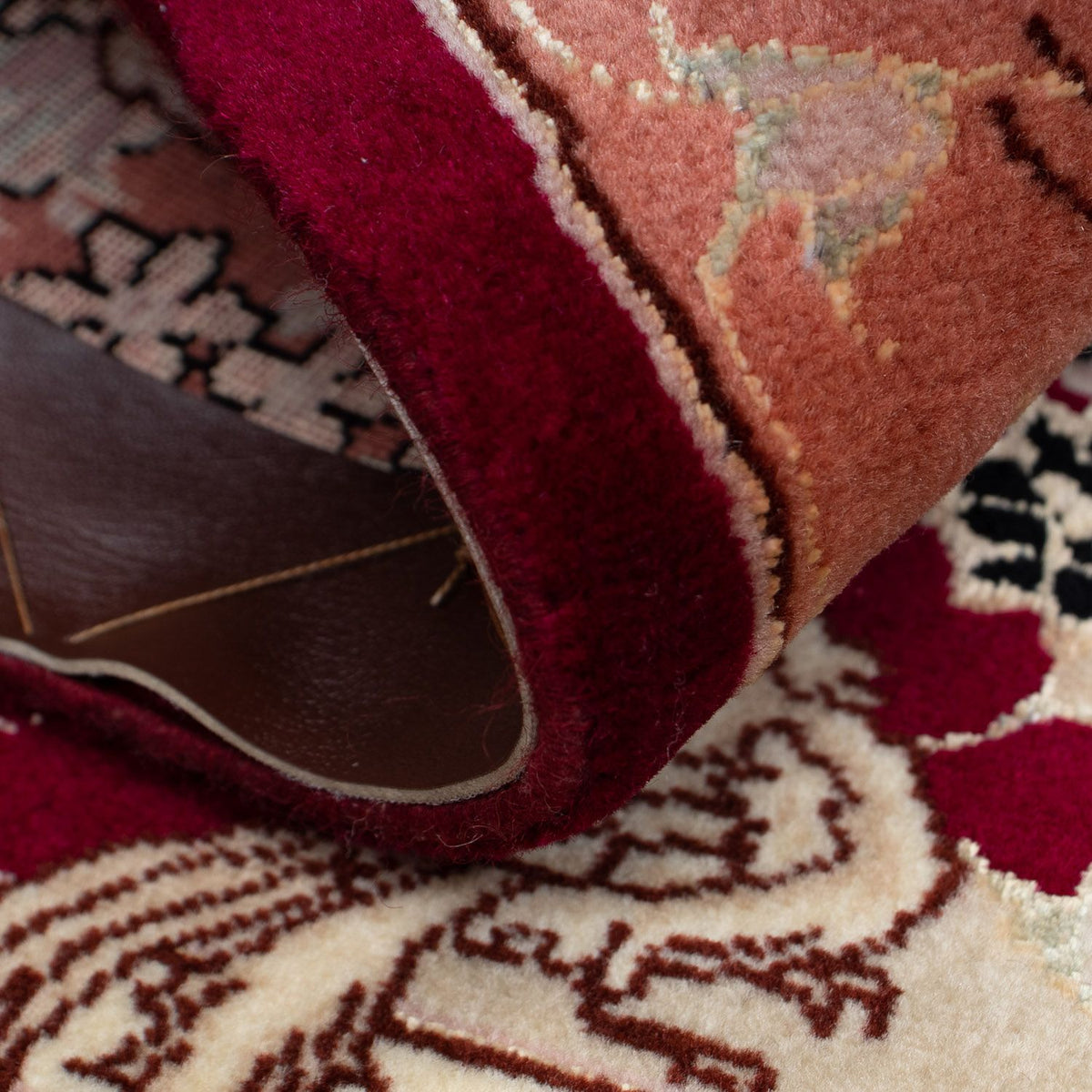 Tappeto Persero - Tabriz - Reale - 85 x 61 cm - rosso scuro