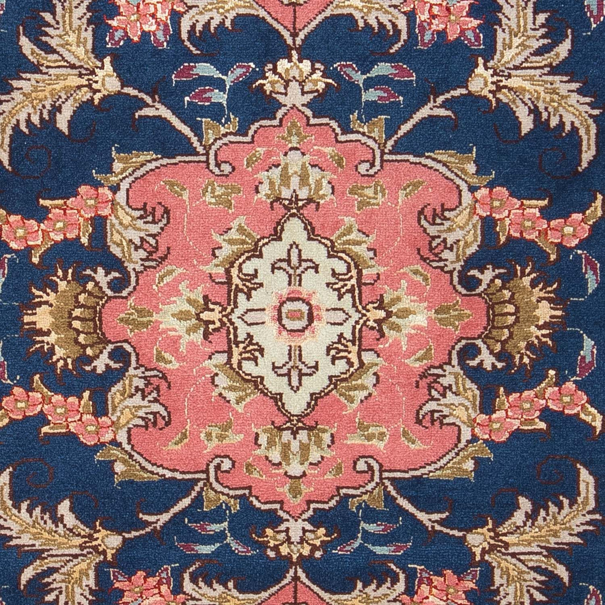 Tappeto Persero - Tabriz - Reale - 82 x 58 cm - blu scuro
