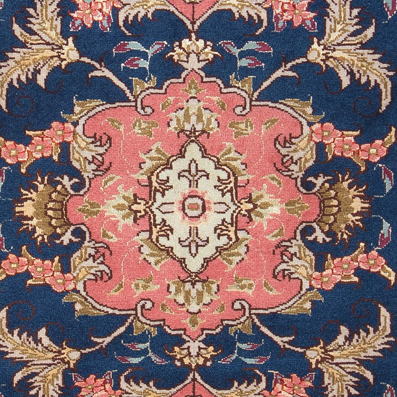 Tappeto Persero - Tabriz - Reale - 82 x 58 cm - blu scuro