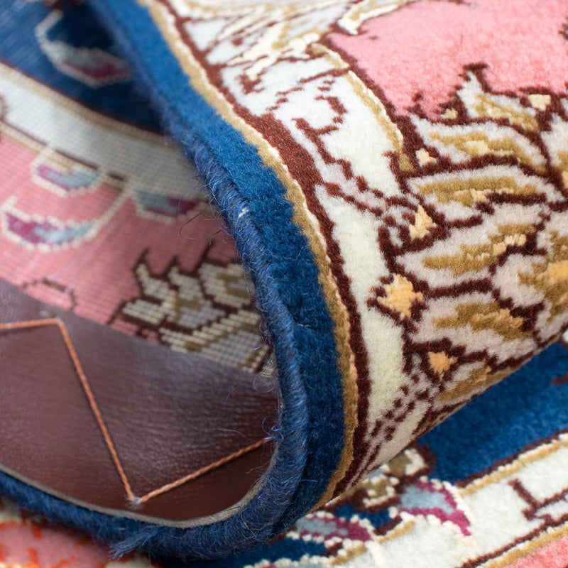 Tappeto Persero - Tabriz - Reale - 82 x 58 cm - blu scuro