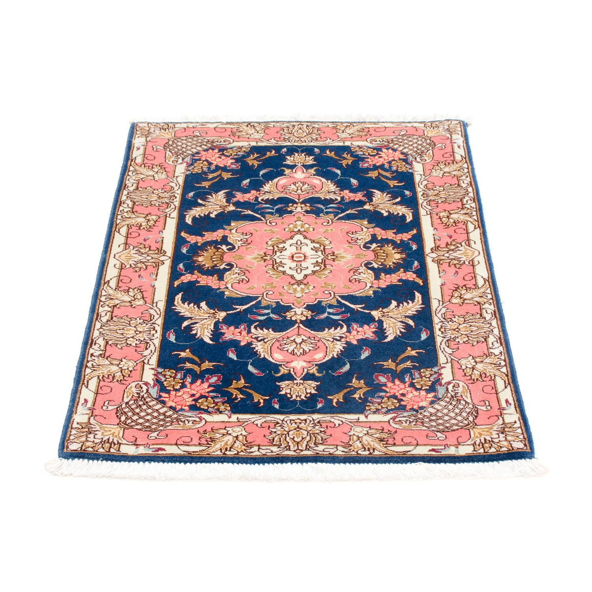 Tappeto Persero - Tabriz - Reale - 82 x 58 cm - blu scuro