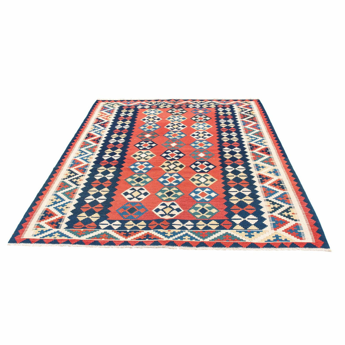 Tappeto Kelim - Orientale - 195 x 156 cm - rosso