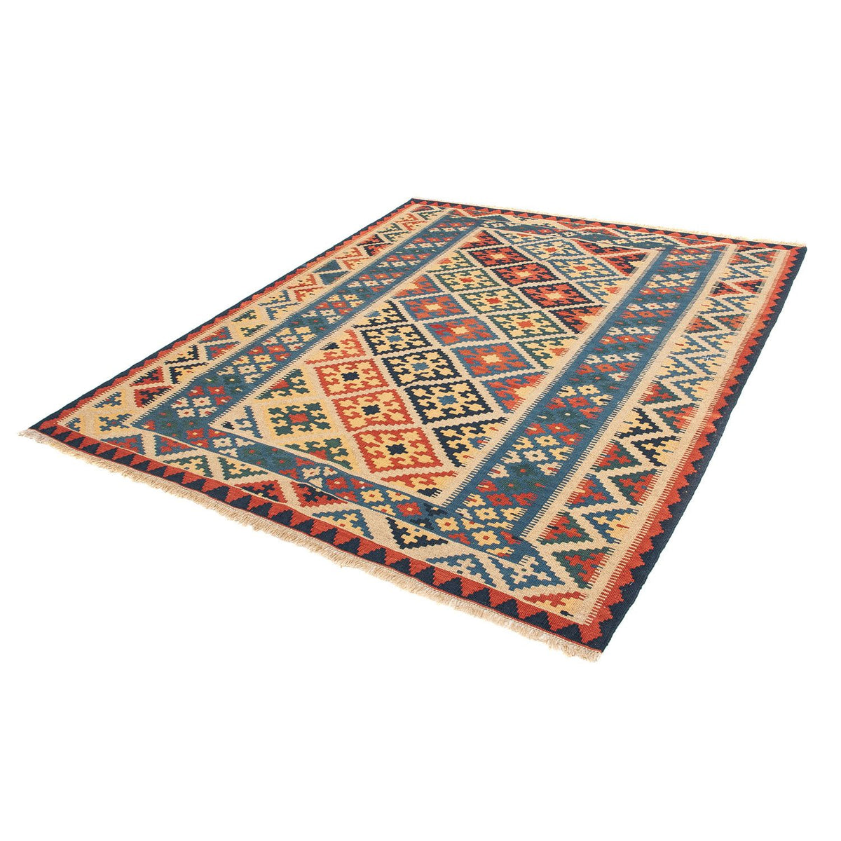 Tappeto Kelim - Orientale - 203 x 158 cm - multicolore