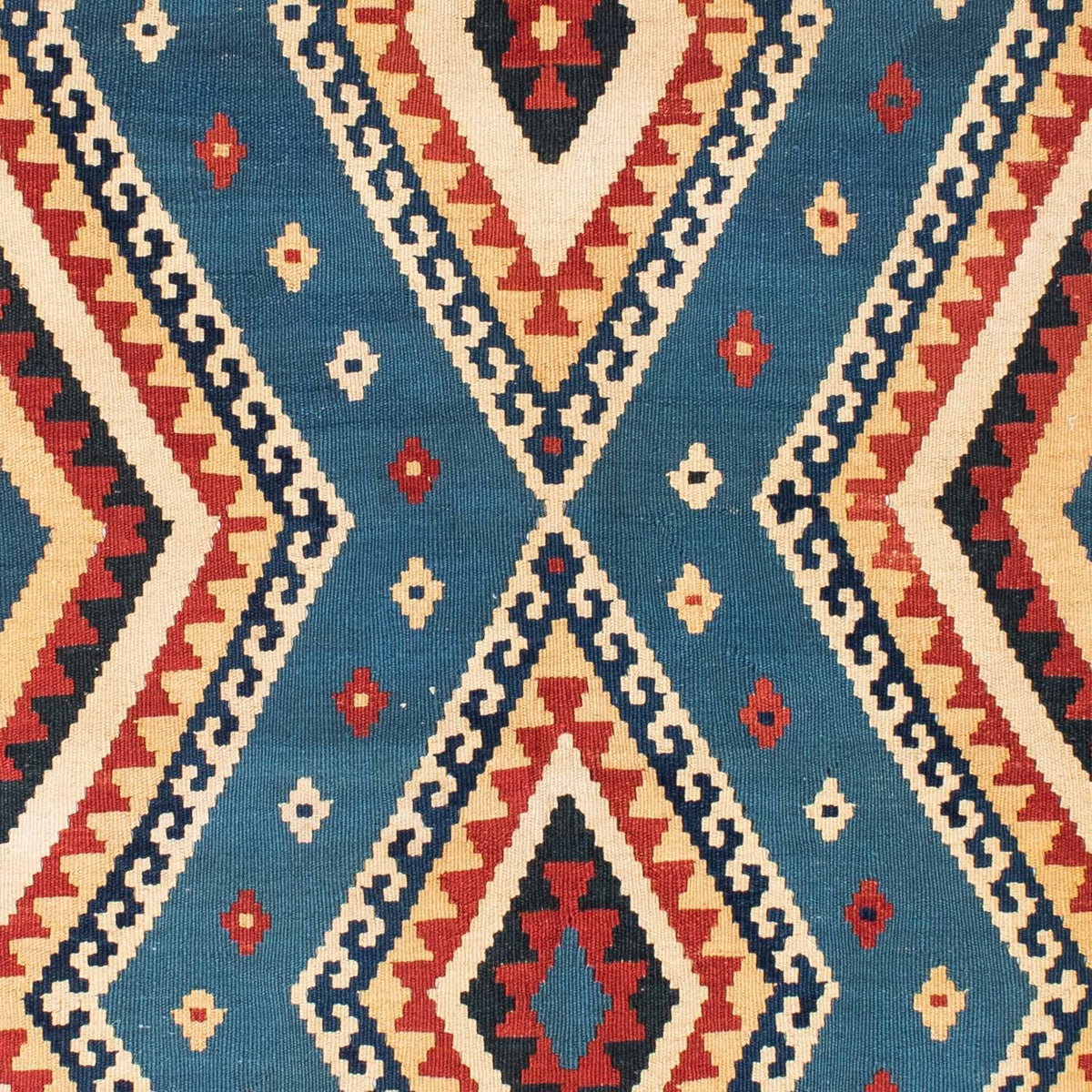 Tappeto Kelim - Orientale - 193 x 152 cm - blu