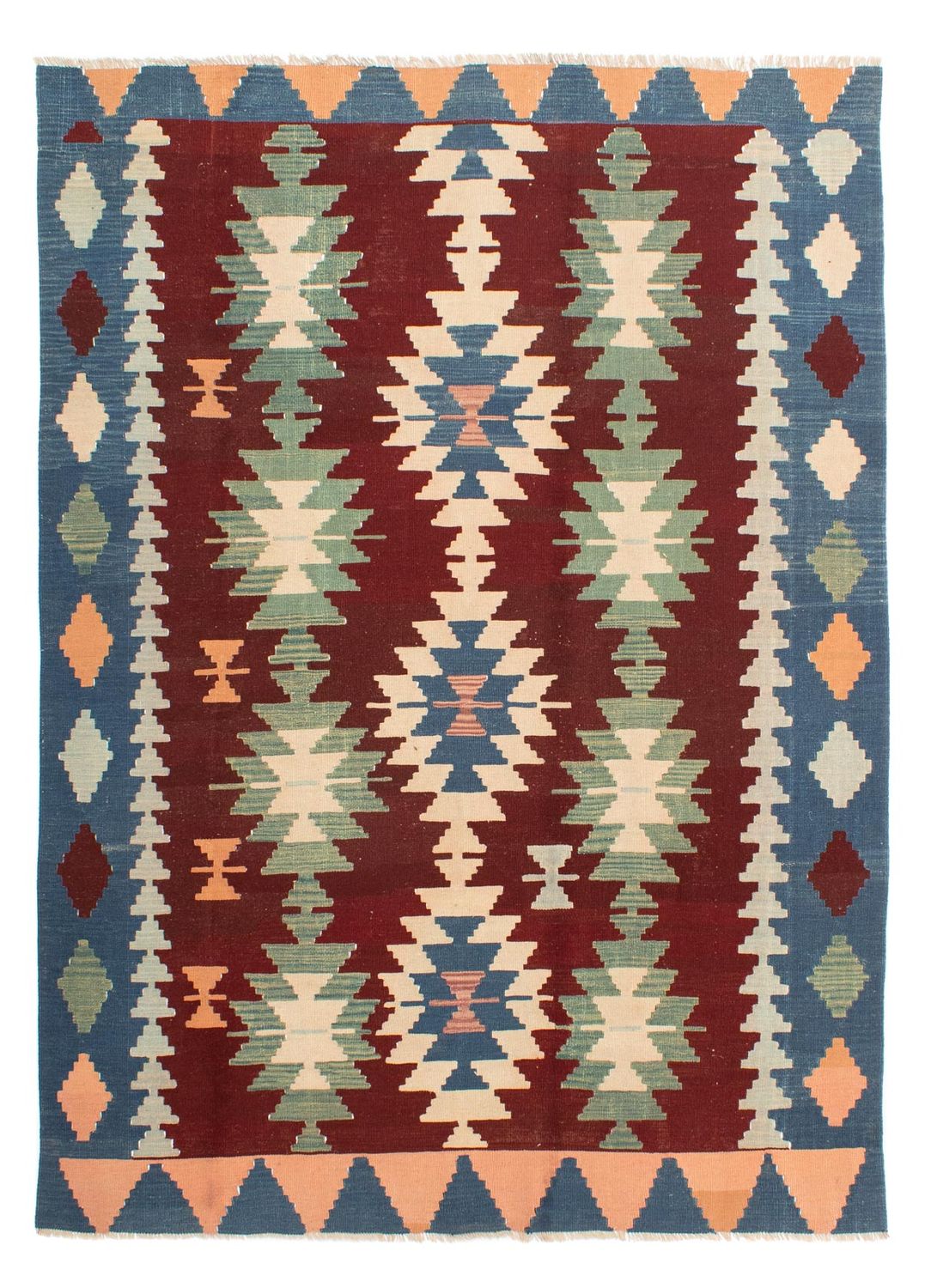 Tappeto Kelim - Orientale - 265 x 190 cm - rosso scuro