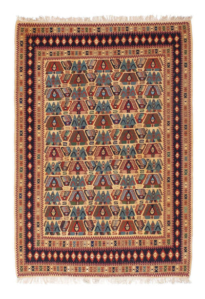 Kilim Fars 108x158cm - marrone chiaro