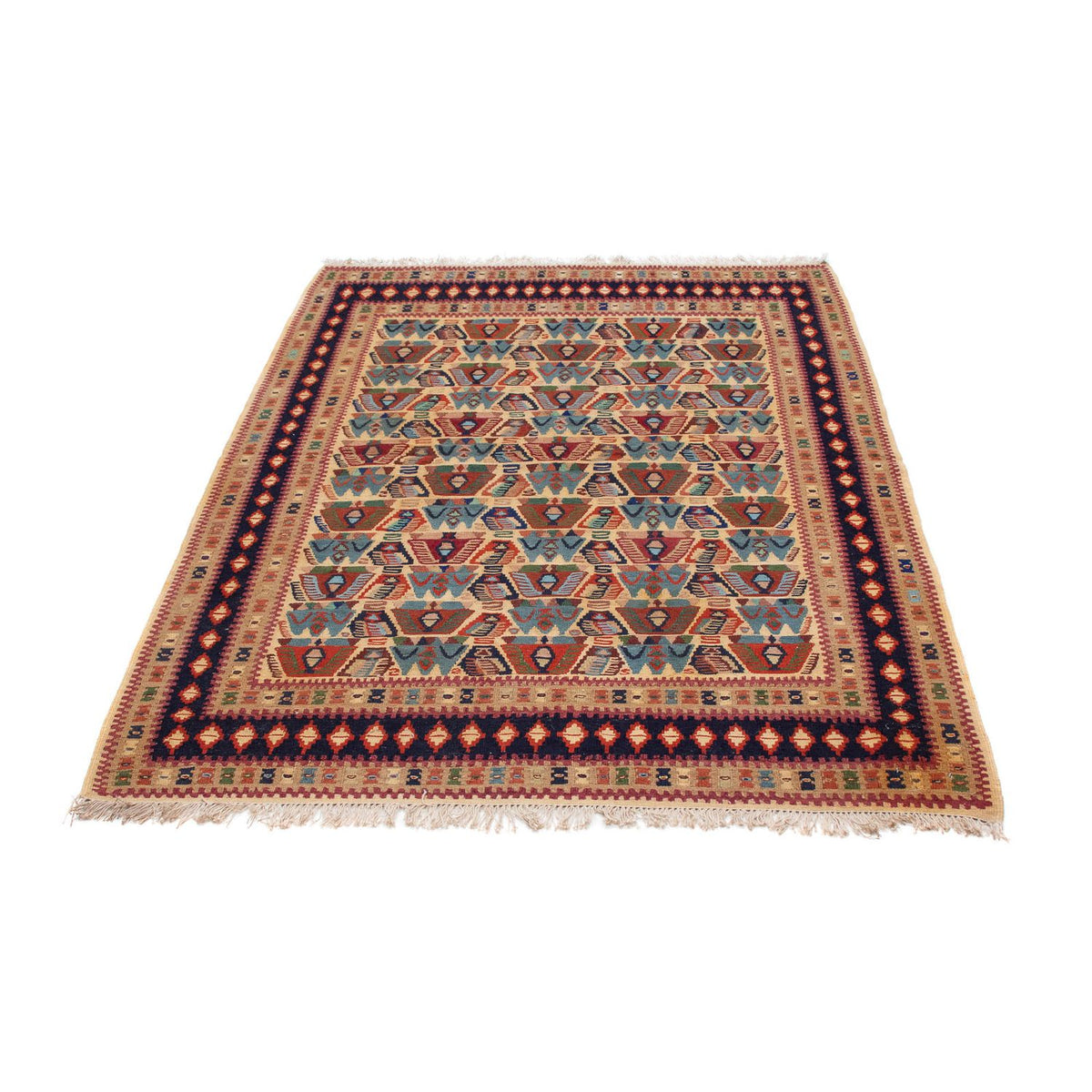 Tappeto Kelim - Orientale - 158 x 108 cm - marrone chiaro