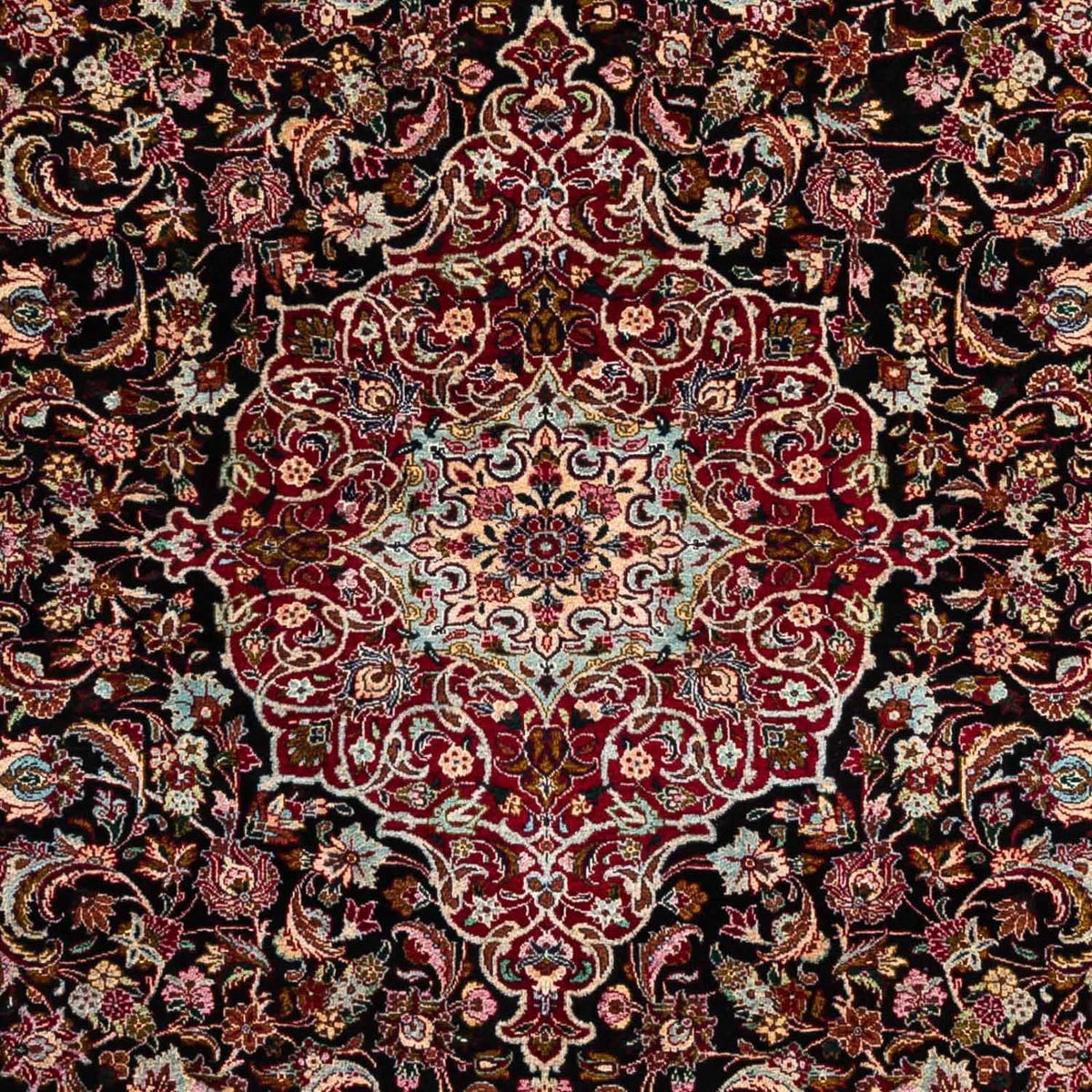 Tappeto Persero - Tabriz - Reale - 311 x 205 cm - blu scuro
