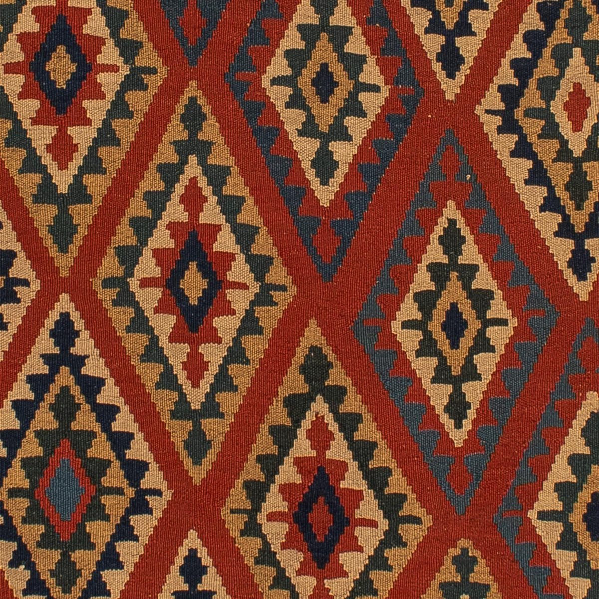 Tappeto Kelim - Orientale - 213 x 165 cm - rosso scuro