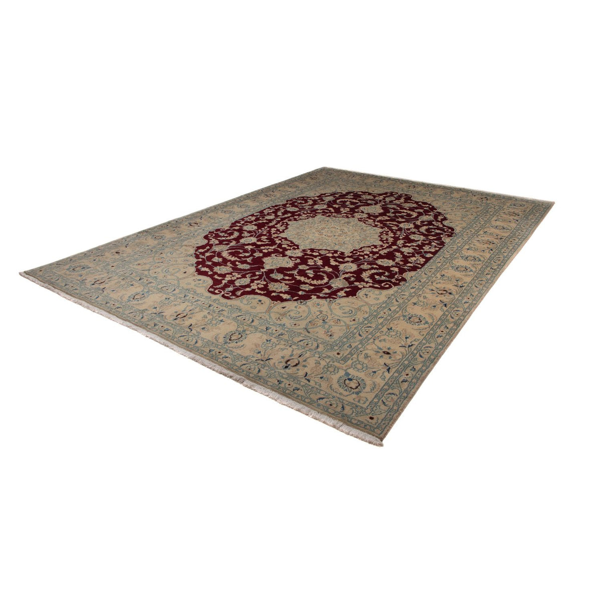 Tappeto Persero - Nain - 338 x 244 cm - rosso scuro
