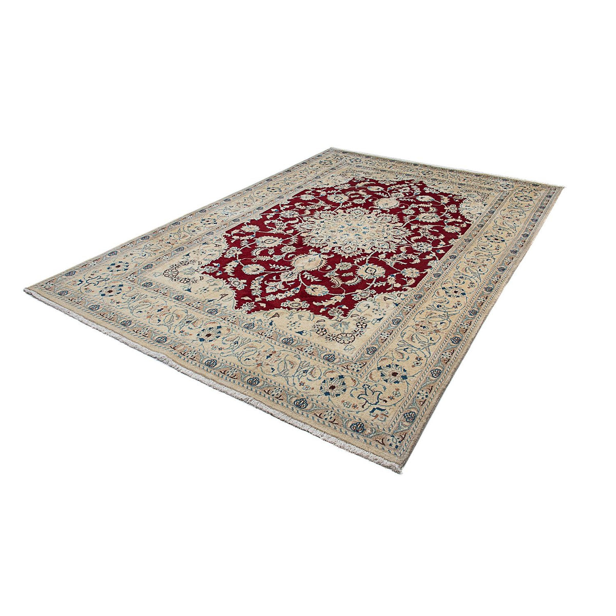 Tappeto Persero - Nain - 283 x 195 cm - rosso scuro
