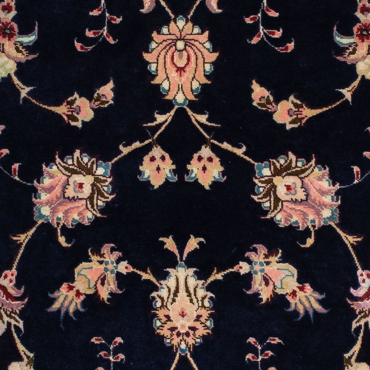 Tappeto corsia Tappeto Persero - Tabriz - Reale - 200 x 74 cm - blu scuro