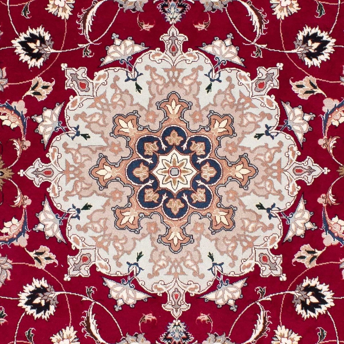 Tappeto Persero - Tabriz - Reale - 238 x 166 cm - rosso scuro