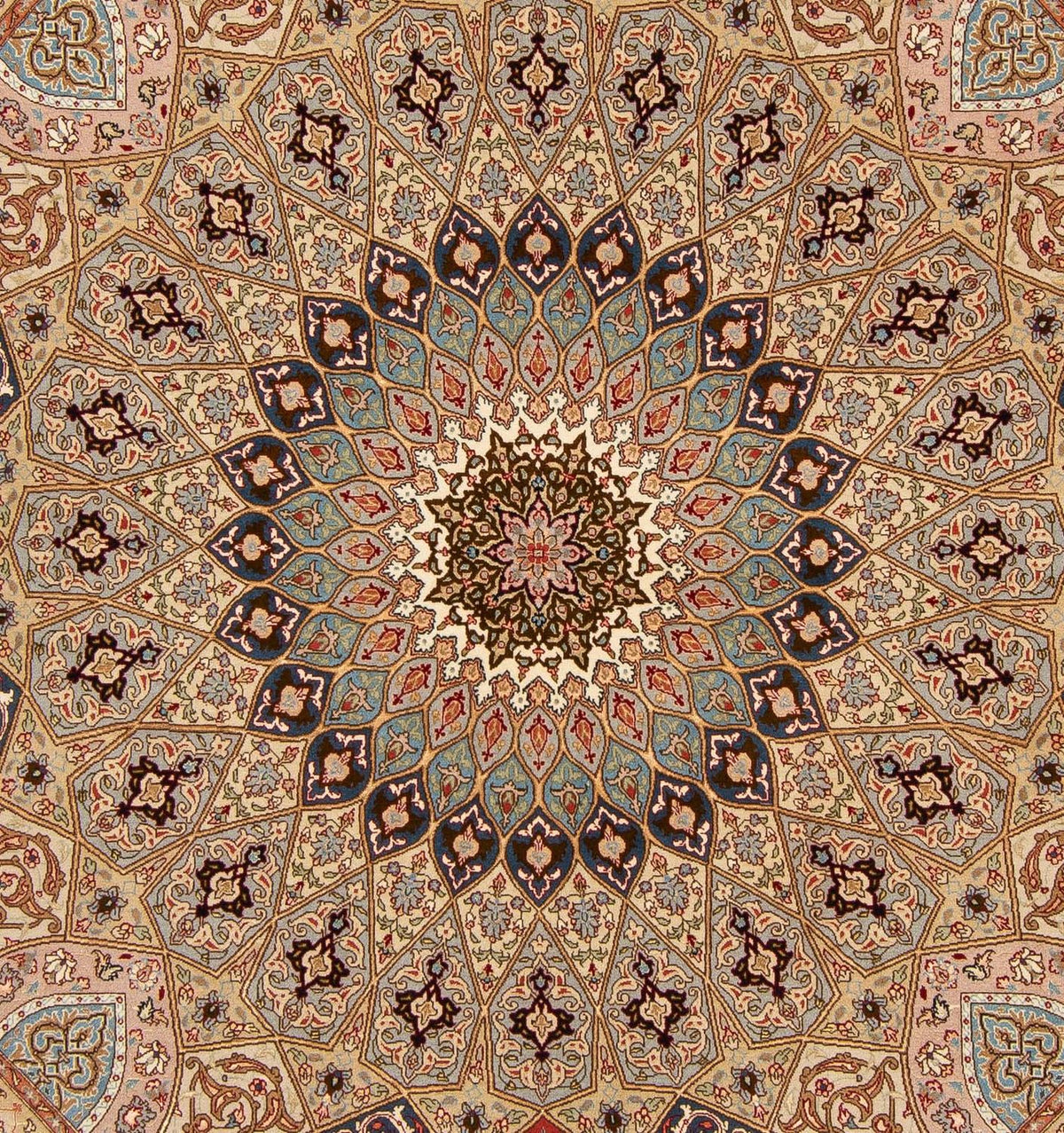 Tappeto Persero - Tabriz - Reale quadrato - 206 x 204 cm - multicolore