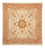Tappeto Persero - Tabriz - Reale quadrato - 212 x 205 cm - beige