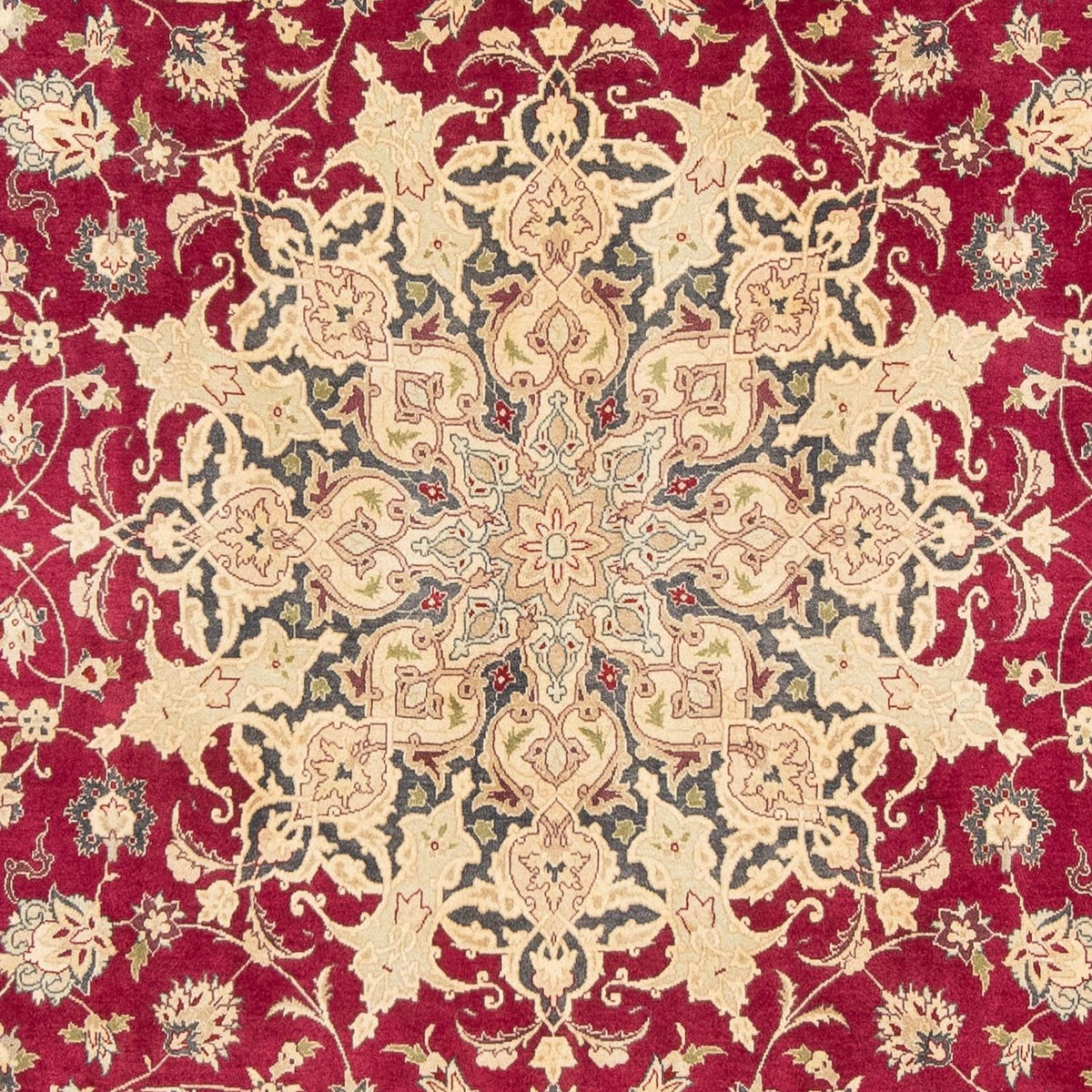 Tappeto Persero - Tabriz - Reale - 300 x 202 cm - rosso scuro