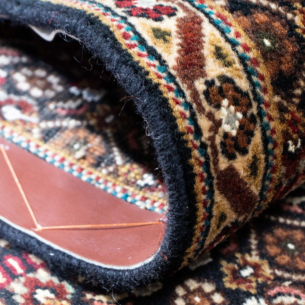 Tappeto corsia Tappeto Persero - Tabriz - 206 x 70 cm - blu scuro