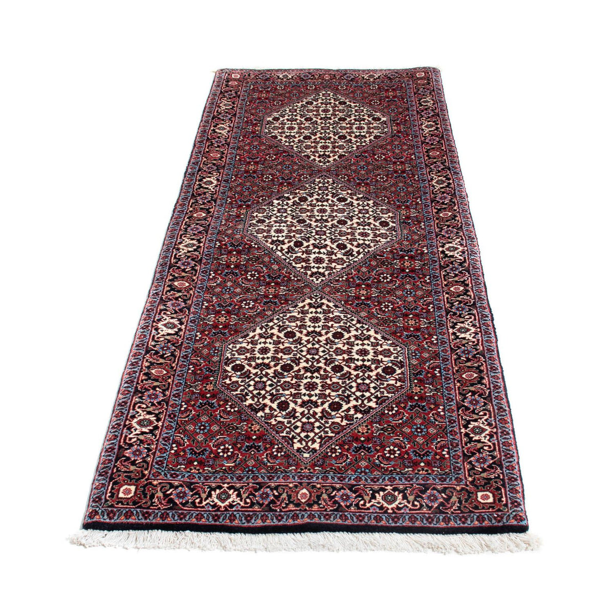 Tappeto corsia Tappeto Persero - Bidjar - 203 x 70 cm - blu scuro
