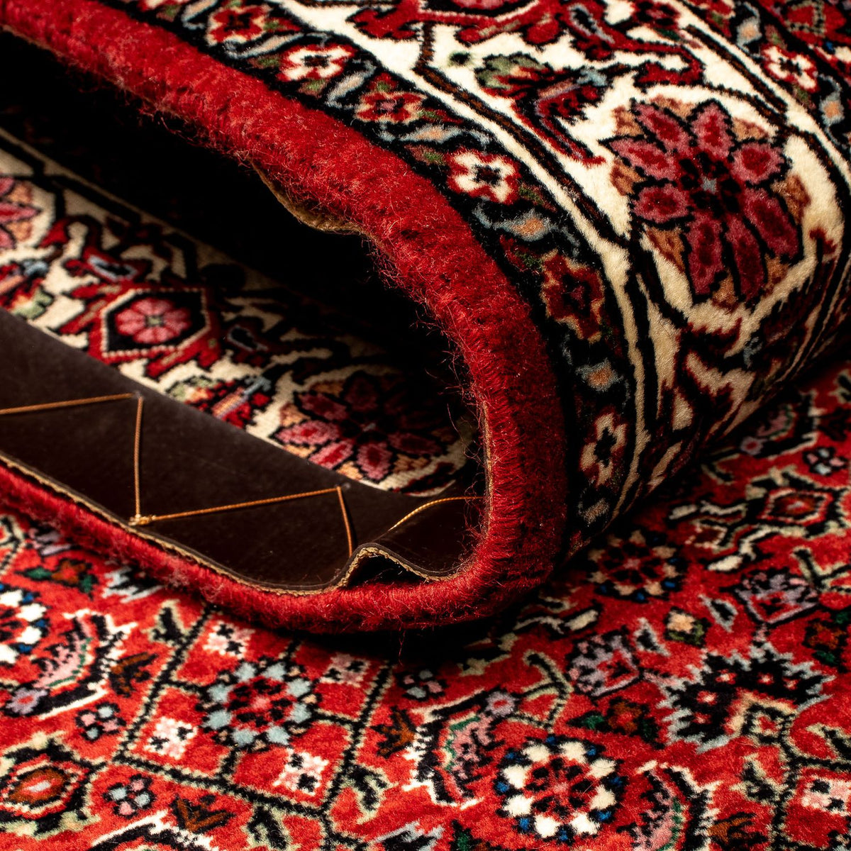Tappeto corsia Tappeto Persero - Bidjar - 296 x 82 cm - rosso scuro