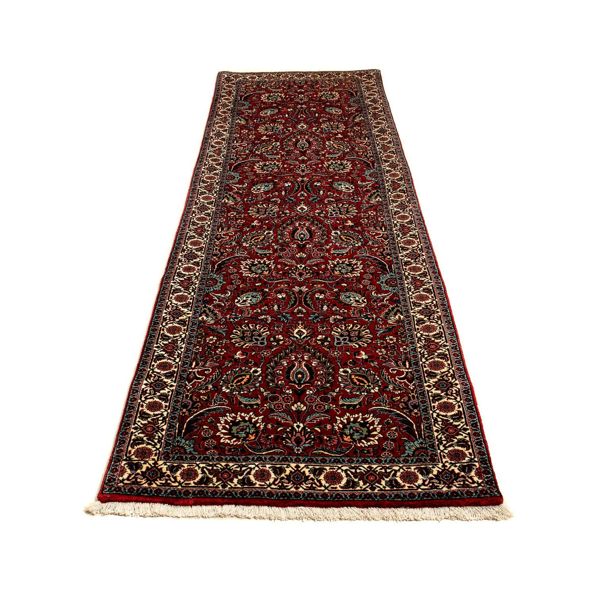 Tappeto corsia Tappeto Persero - Bidjar - 298 x 83 cm - rosso scuro