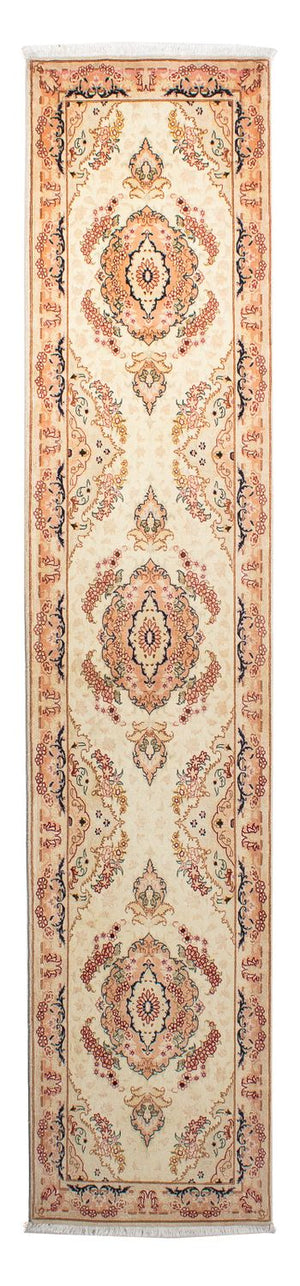 Tappeto corsia Tappeto Persero - Tabriz - Reale - 306 x 74 cm - beige