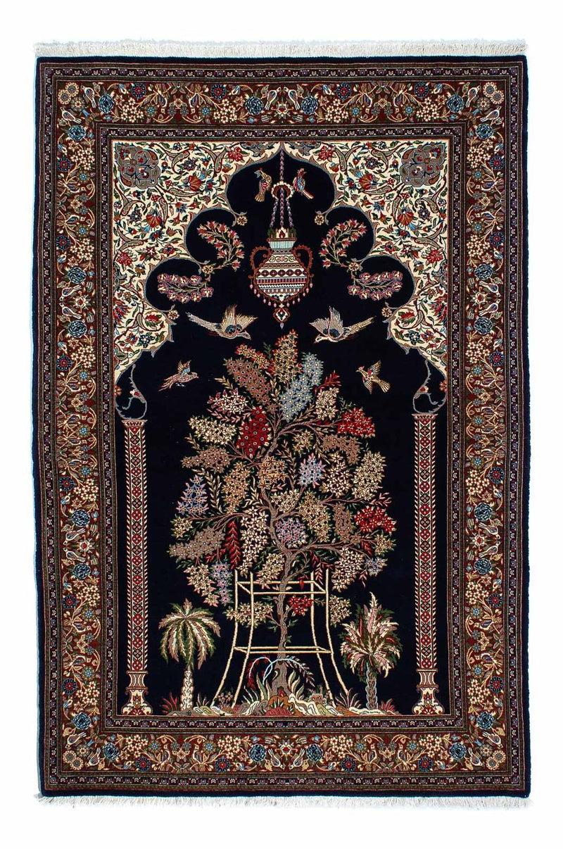 Tappeto Persero - Ghom - 210 x 139 cm - blu scuro