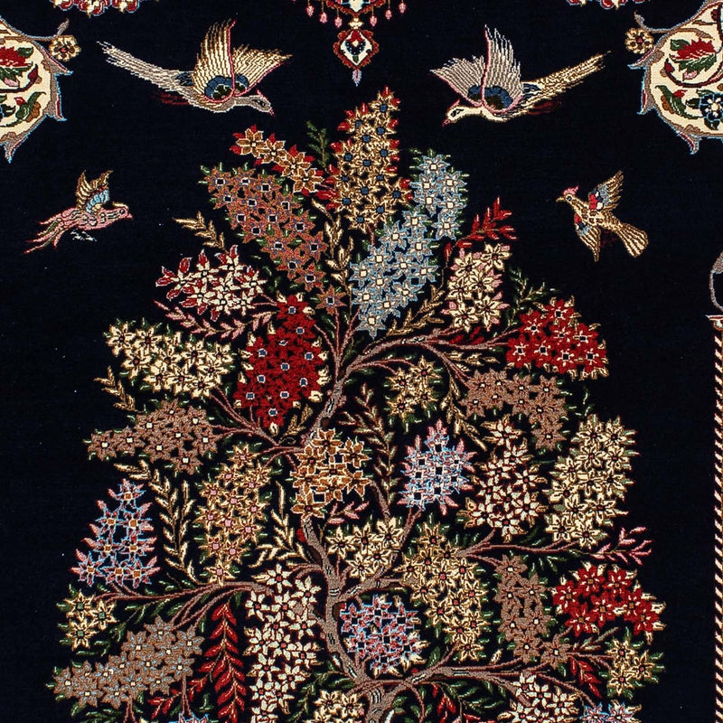 Tappeto Persero - Ghom - 210 x 139 cm - blu scuro