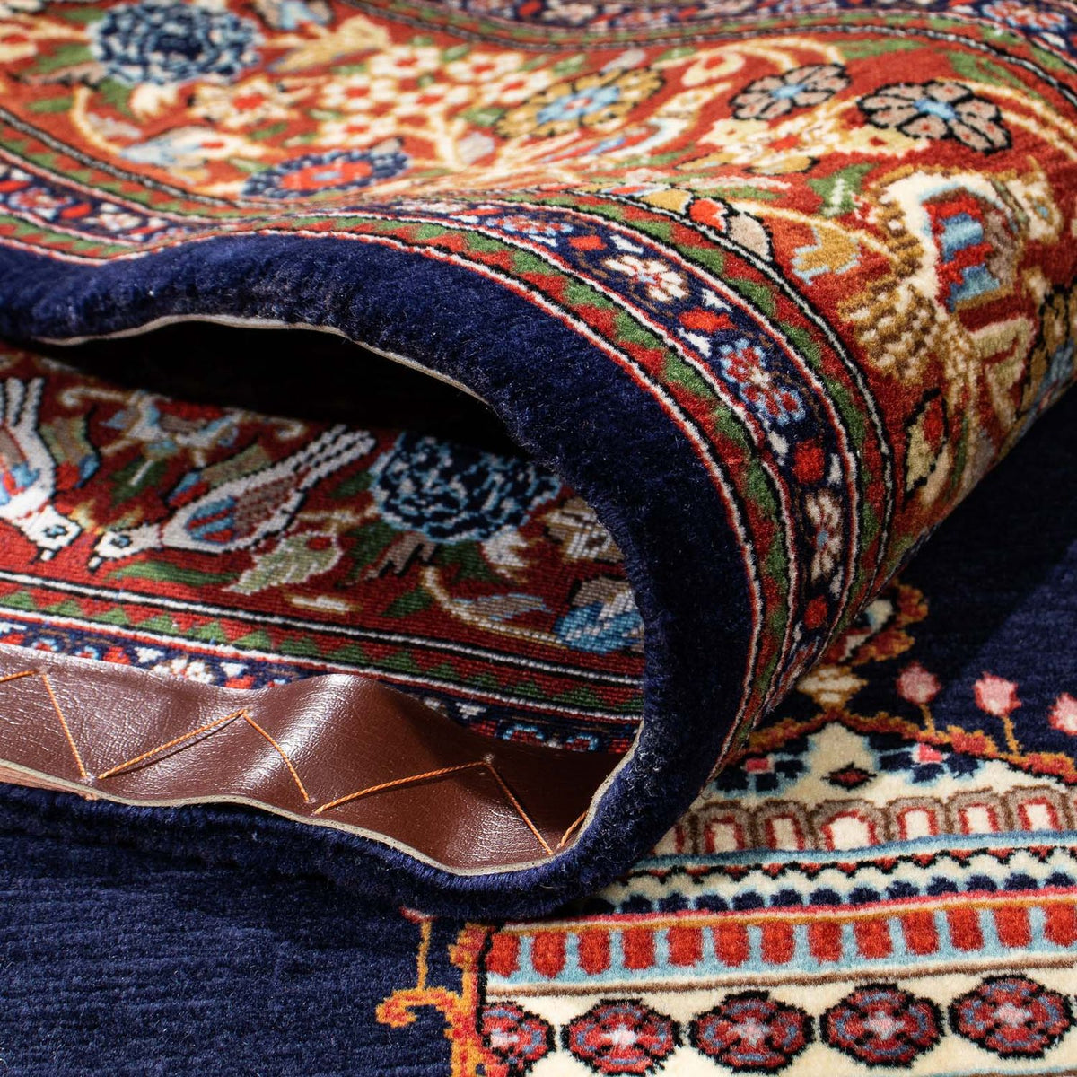 Tappeto Persero - Ghom - 210 x 139 cm - blu scuro