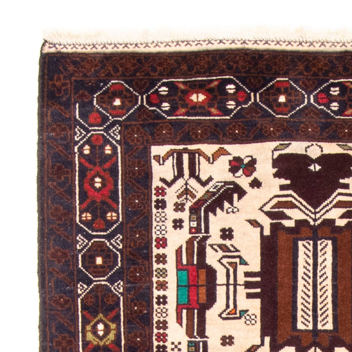 Tappeto corsia Tappeto Belutsch - 207 x 100 cm - beige