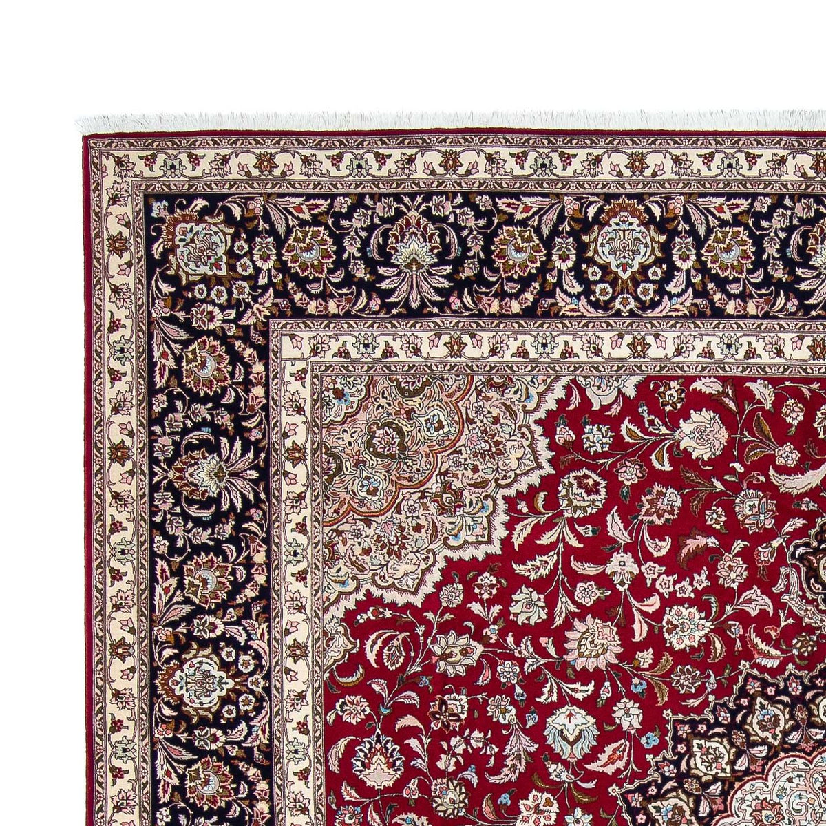 Tappeto Persero - Tabriz - Reale quadrato  - 300 x 297 cm - rosso scuro