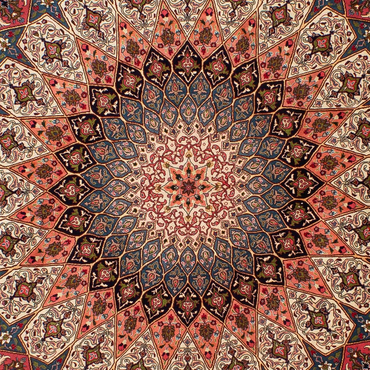 Tappeto Persero - Tabriz - Reale rotondo - 250 x 250 cm - multicolore