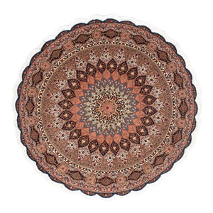 Tappeto Persero - Tabriz - Reale rotondo  - 150 x 150 cm - marrone