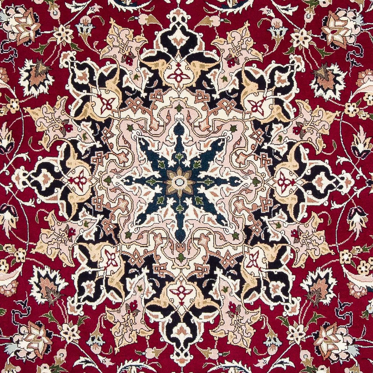 Tappeto Persero - Tabriz - Reale - 302 x 206 cm - rosso scuro