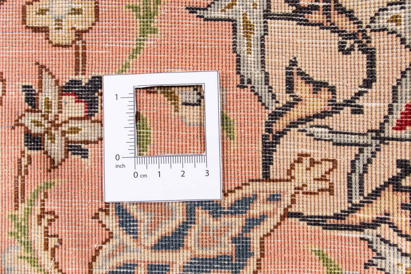 Tappeto Persero - Tabriz - Reale rotondo  - 195 x 195 cm - beige