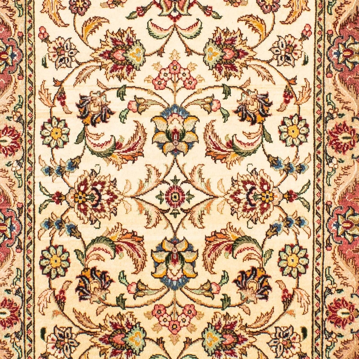 Tappeto corsia Tappeto Persero - Tabriz - Reale - 299 x 68 cm - beige