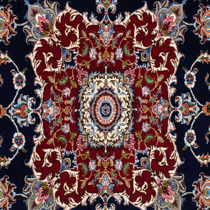 Tappeto Persero - Ghom - 198 x 142 cm - blu scuro