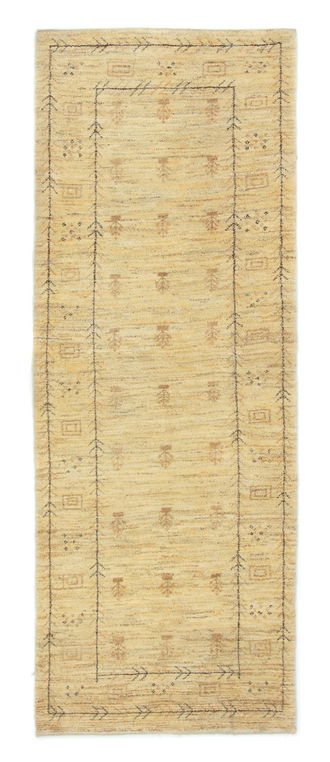 Tappeto corsia Tappeto Gabbeh - Persero - 236 x 85 cm - beige