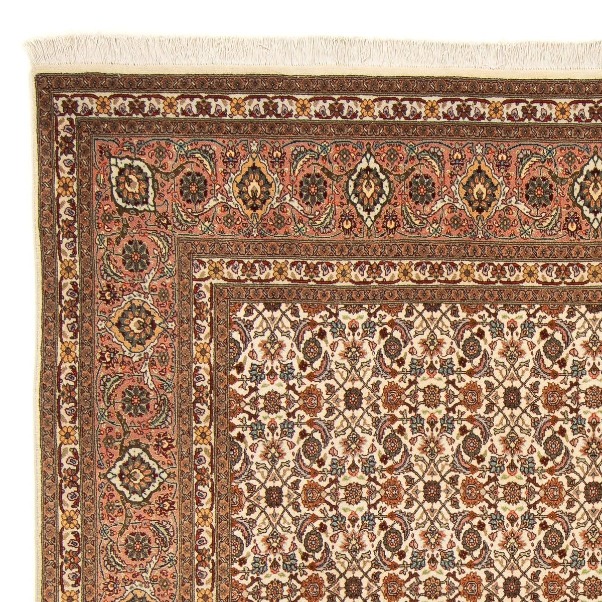Tappeto Persero - Tabriz quadrato  - 215 x 202 cm - marrone chiaro