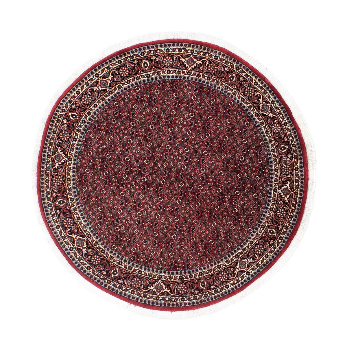 Tappeto Persero - Bidjar rotondo  - 160 x 160 cm - rosso scuro