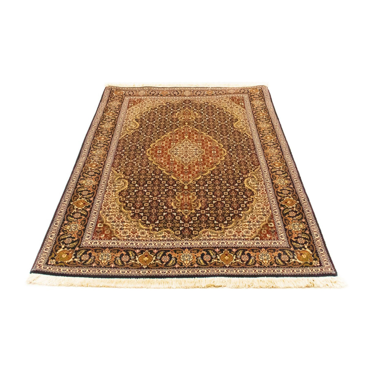 Tappeto Persero - Tabriz - 152 x 100 cm - rosso scuro