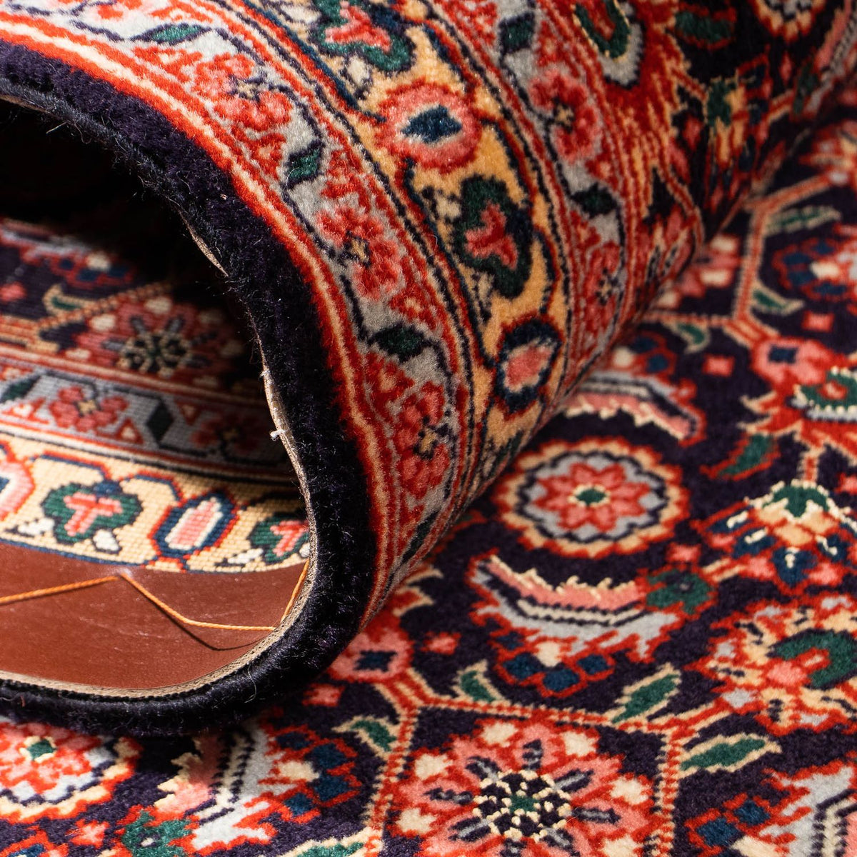 Tappeto corsia Tappeto Persero - Tabriz - 302 x 80 cm - marrone