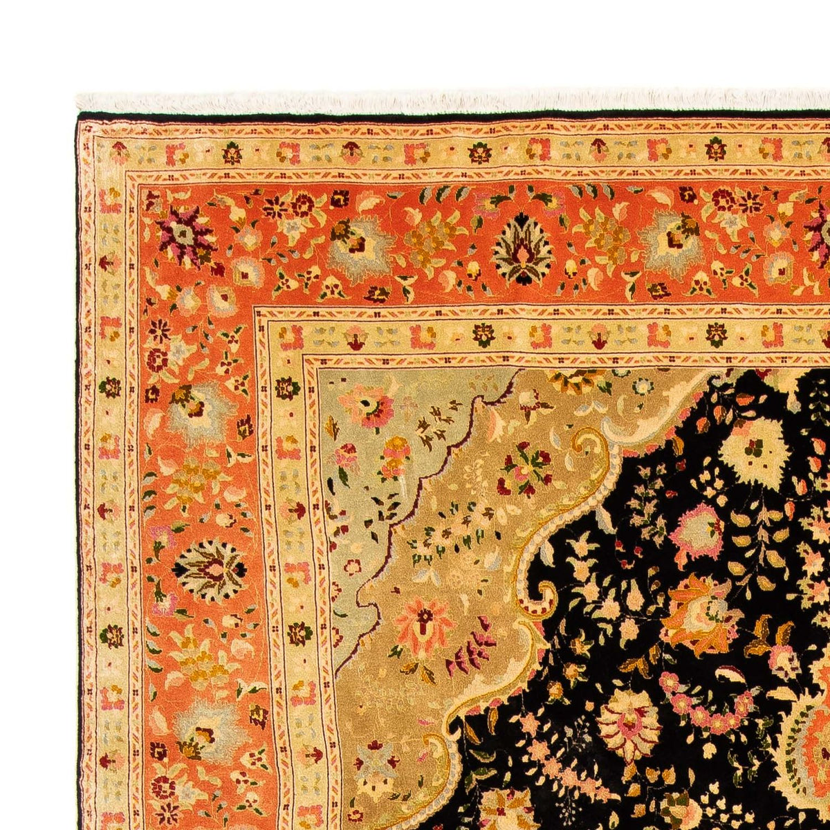 Tappeto Persero - Tabriz - Reale - 302 x 197 cm - marrone chiaro