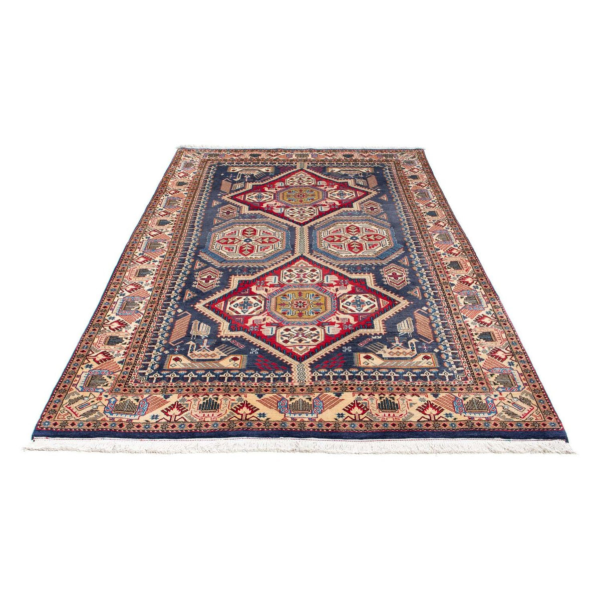 Tappeto Gabbeh - Kashkuli Persero - 230 x 148 cm - blu scuro
