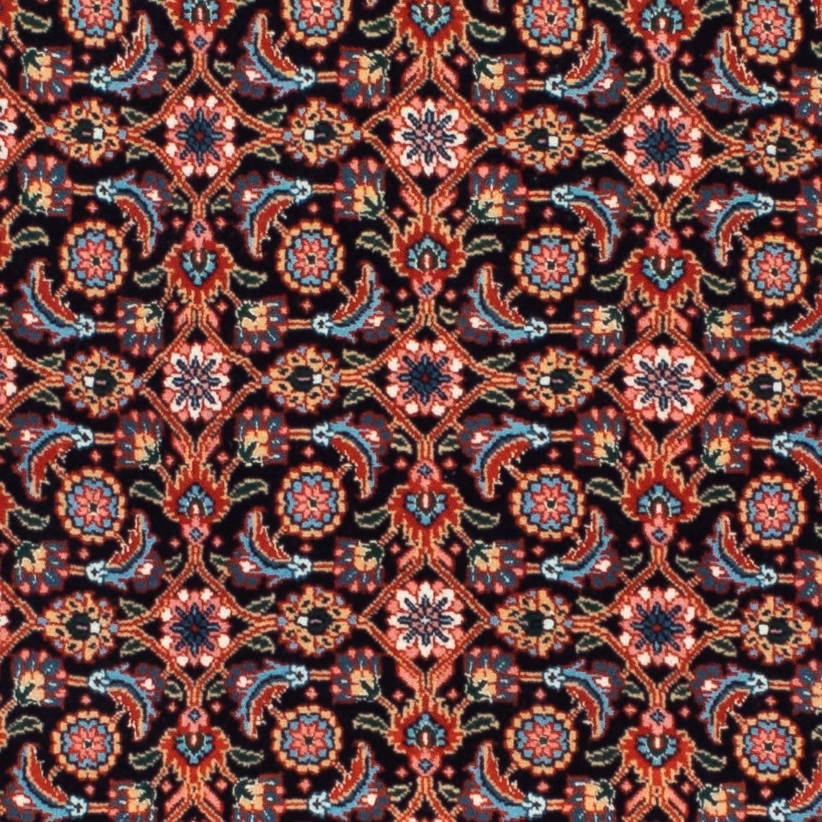 Tappeto corsia Tappeto Persero - Tabriz - 202 x 67 cm - blu scuro