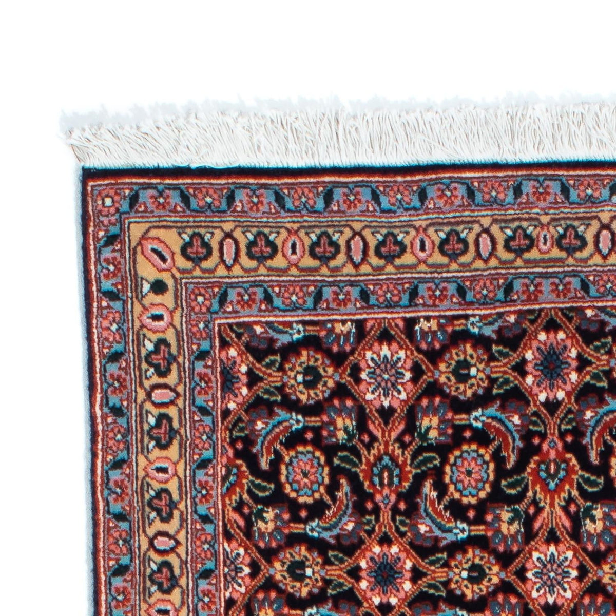 Tappeto corsia Tappeto Persero - Tabriz - 202 x 67 cm - blu scuro