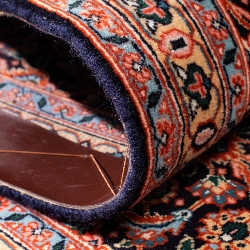 Tappeto corsia Tappeto Persero - Tabriz - 202 x 67 cm - blu scuro