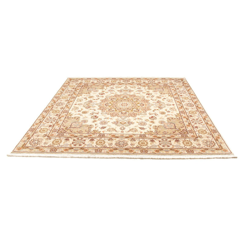 Tappeto Persero - Tabriz - Reale quadrato  - 206 x 202 cm - beige