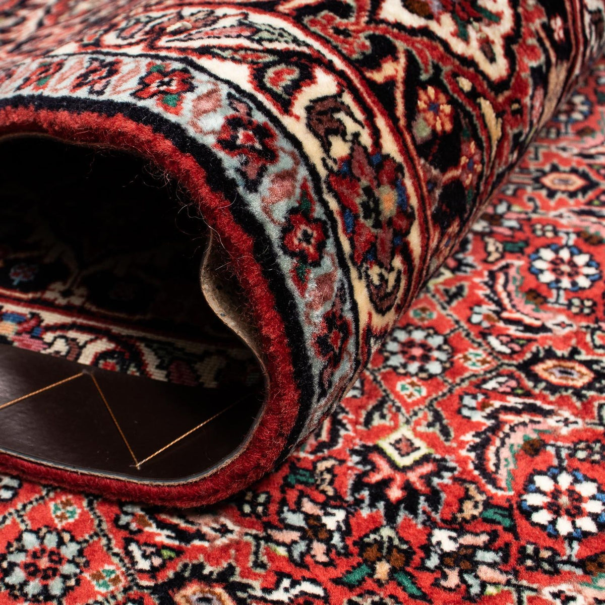 Tappeto Persero - Bidjar - 242 x 202 cm - rosso scuro