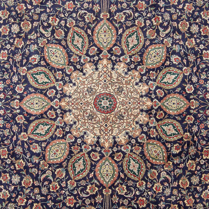 Tappeto Persero - Tabriz - Reale - 395 x 289 cm - blu scuro