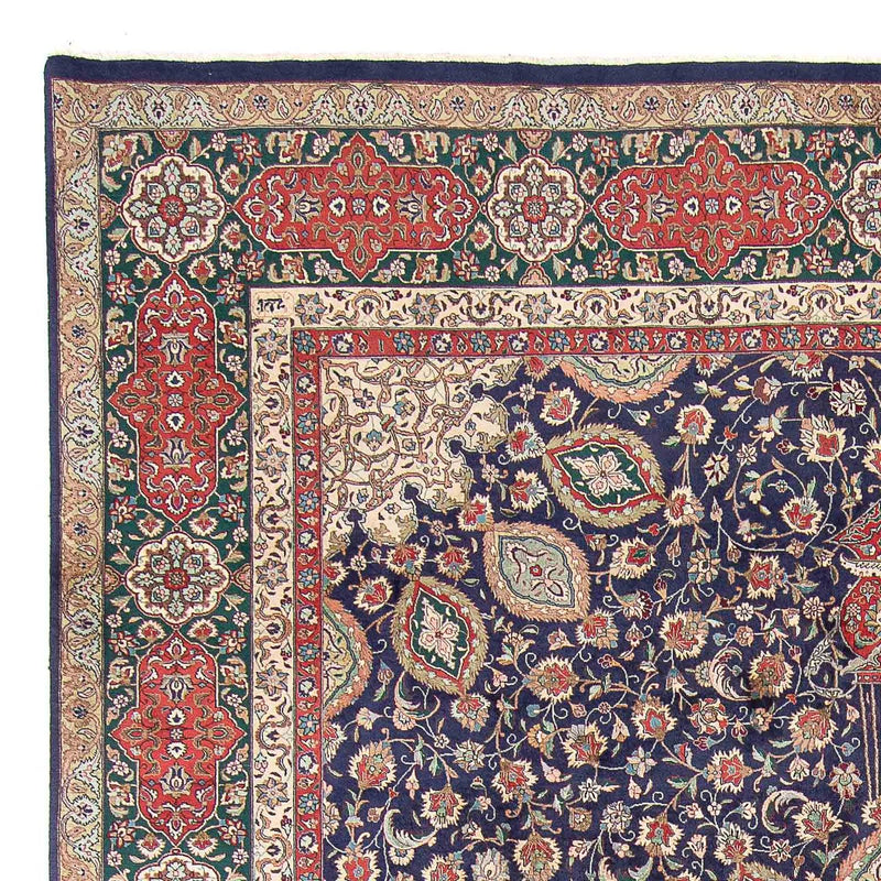 Tappeto Persero - Tabriz - Reale - 395 x 289 cm - blu scuro